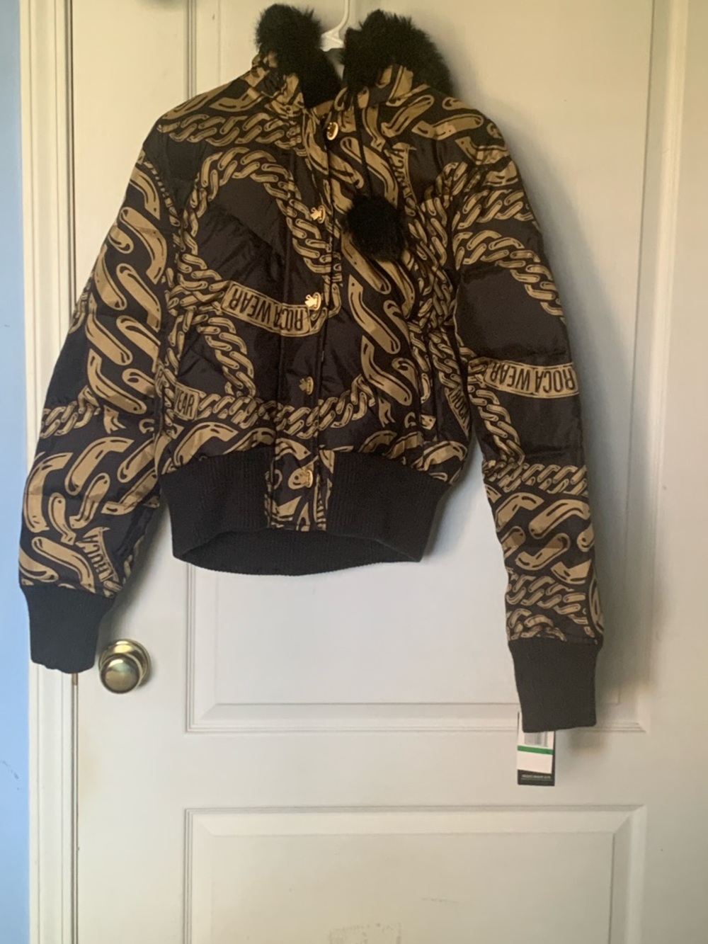 Rocawear Black Jacket with Gold Logo